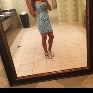 Beautiful Blue Homecoming Dress